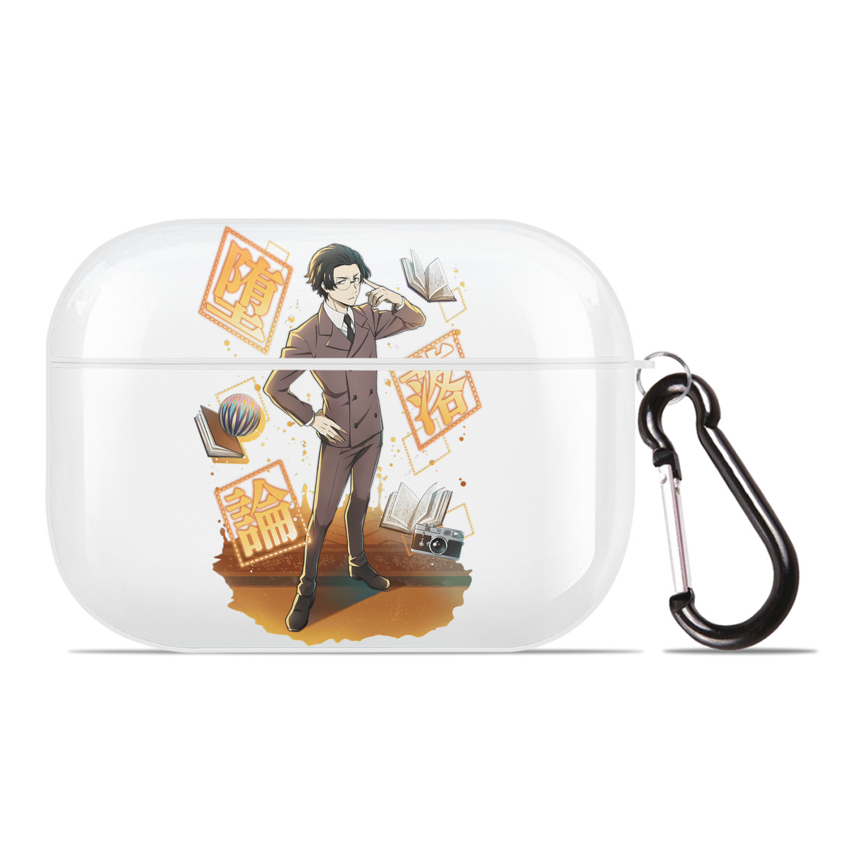 （画像用） 文豪ストレイドッグス Bungo Stray Dogs 【AirPods Pro用】ハードシェル保護ケース 耐衝撃・防指紋・カラビナ付き商品仕様