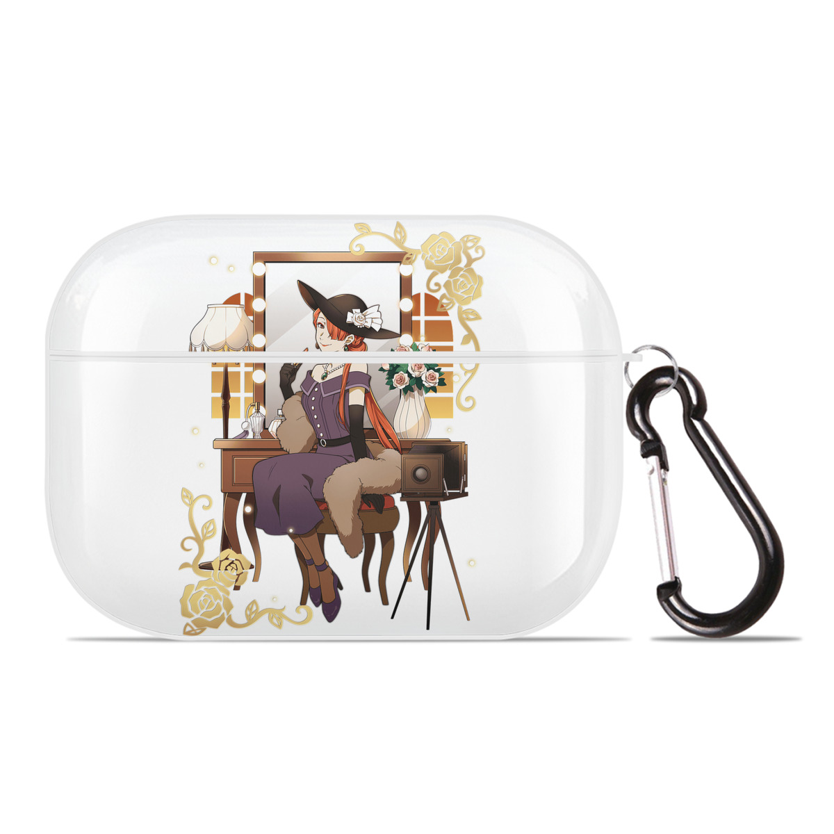 （画像用） 文豪ストレイドッグス Bungo Stray Dogs 【AirPods Pro用】ハードシェル保護ケース 耐衝撃・防指紋・カラビナ付き商品仕様