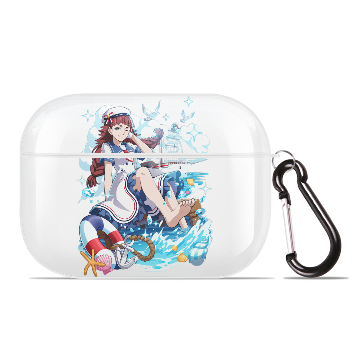 （画像用） 文豪ストレイドッグス Bungo Stray Dogs 【AirPods Pro用】ハードシェル保護ケース 耐衝撃・防指紋・カラビナ付き商品仕様