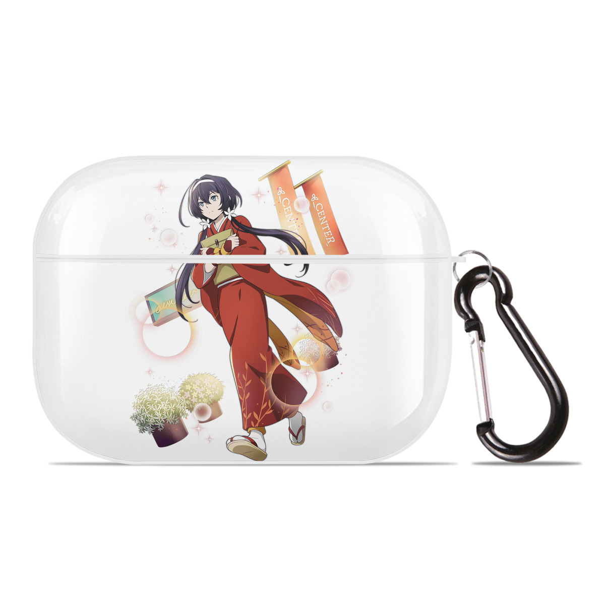 （画像用） 文豪ストレイドッグス Bungo Stray Dogs 【AirPods Pro用】ハードシェル保護ケース 耐衝撃・防指紋・カラビナ付き商品仕様