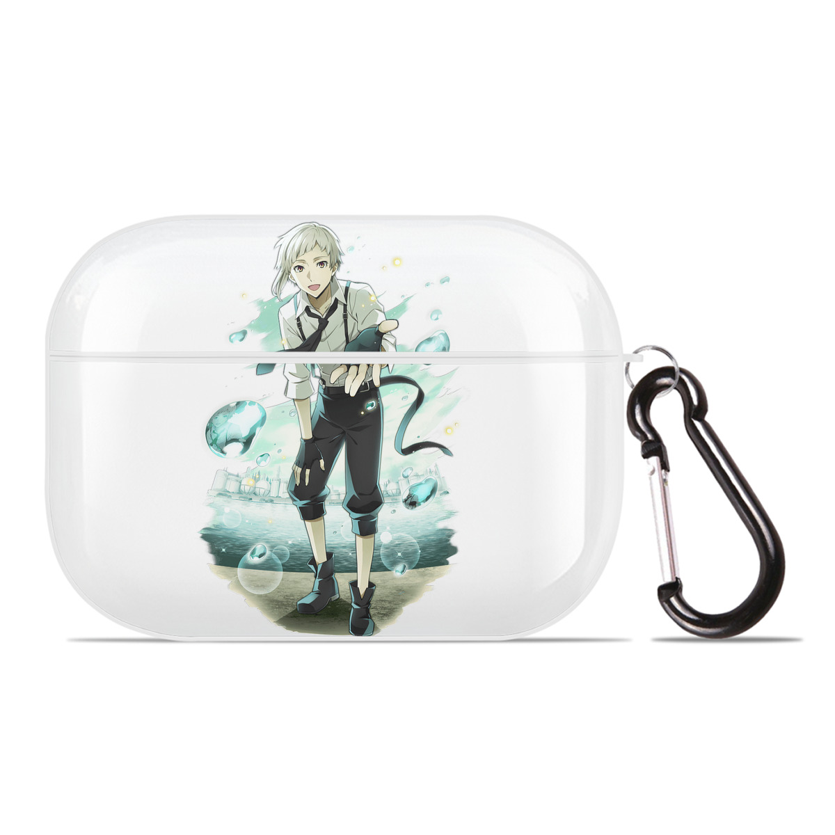 （画像用） 文豪ストレイドッグス Bungo Stray Dogs 【AirPods Pro用】ハードシェル保護ケース 耐衝撃・防指紋・カラビナ付き商品仕様