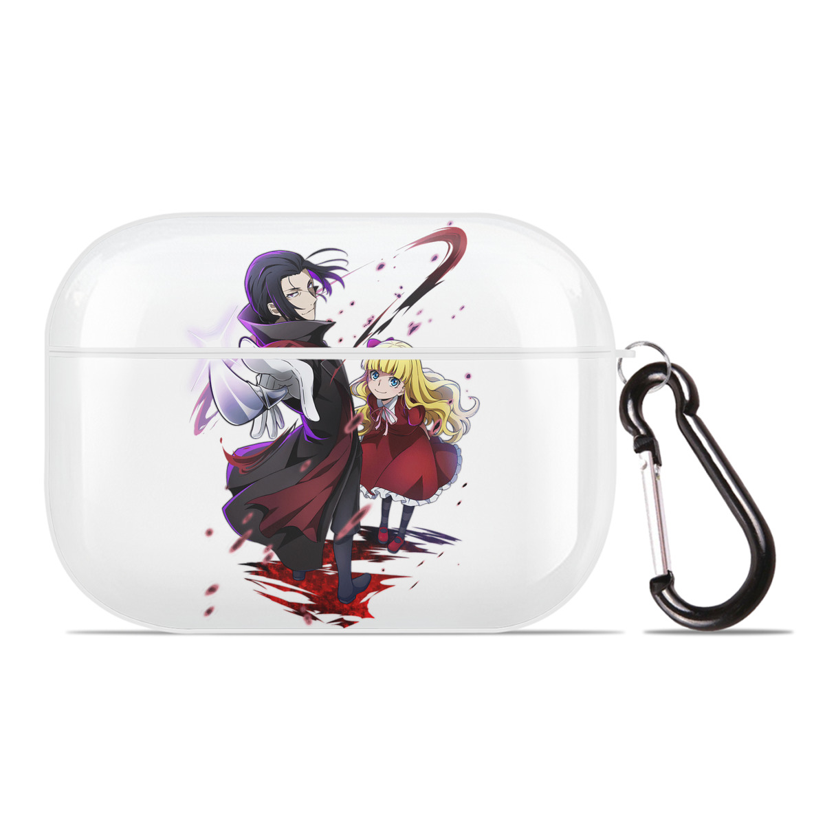 （画像用） 文豪ストレイドッグス Bungo Stray Dogs 【AirPods Pro用】ハードシェル保護ケース 耐衝撃・防指紋・カラビナ付き商品仕様