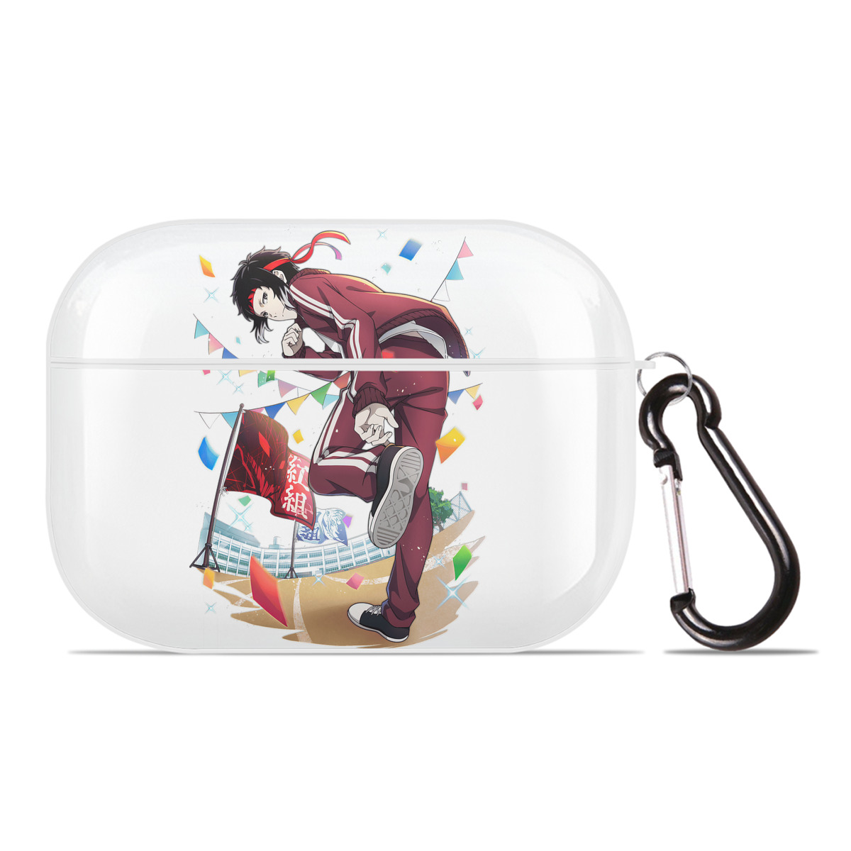 （画像用） 文豪ストレイドッグス Bungo Stray Dogs 【AirPods Pro用】ハードシェル保護ケース 耐衝撃・防指紋・カラビナ付き商品仕様
