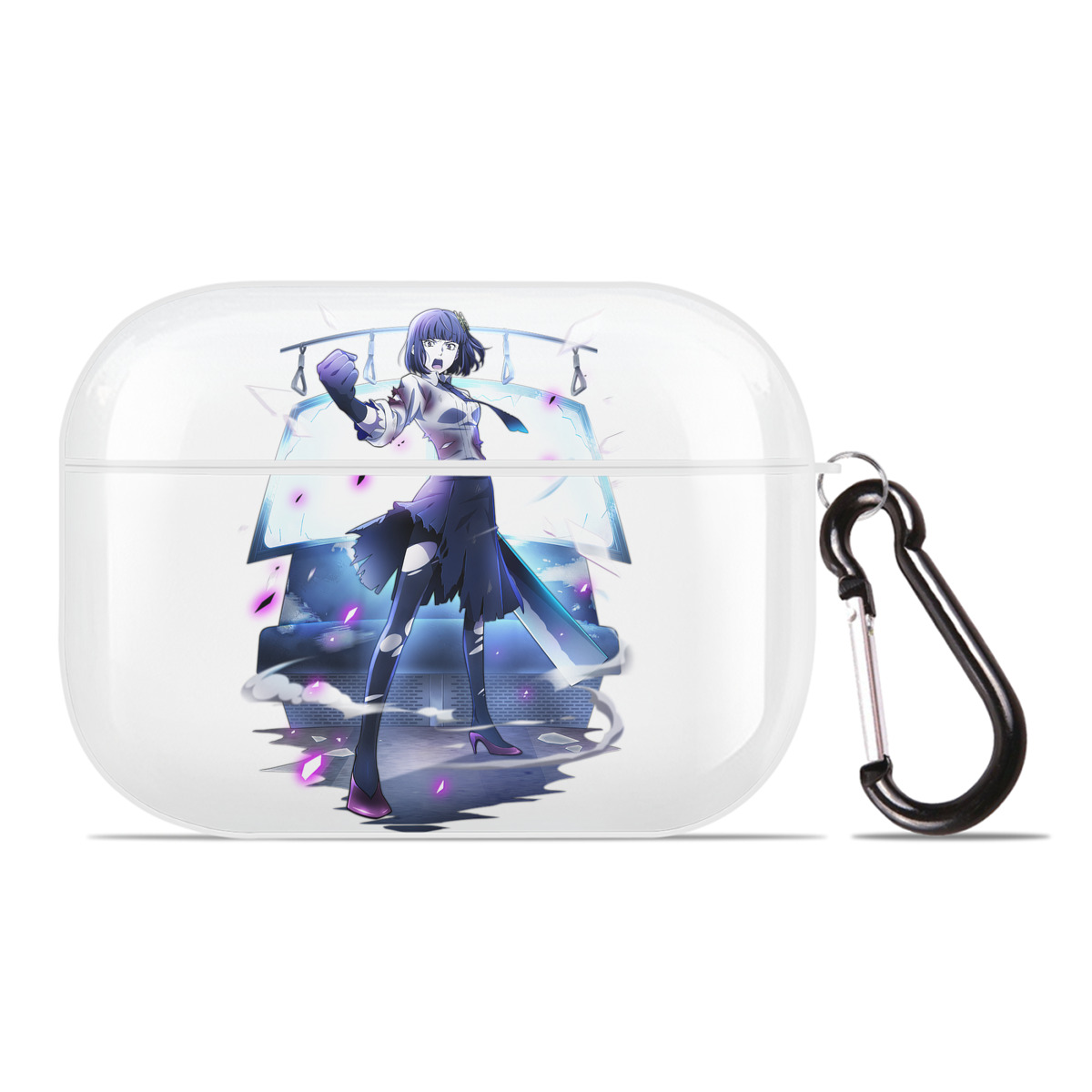 （画像用） 文豪ストレイドッグス Bungo Stray Dogs 【AirPods Pro用】ハードシェル保護ケース 耐衝撃・防指紋・カラビナ付き商品仕様