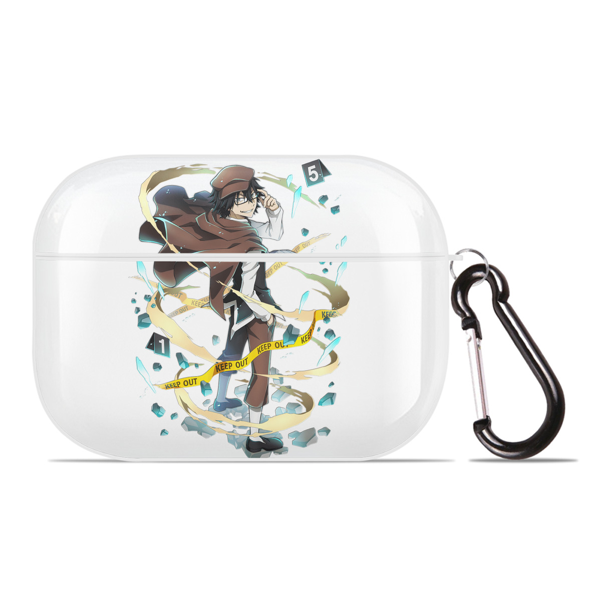 （画像用） 文豪ストレイドッグス Bungo Stray Dogs 【AirPods Pro用】ハードシェル保護ケース 耐衝撃・防指紋・カラビナ付き商品仕様