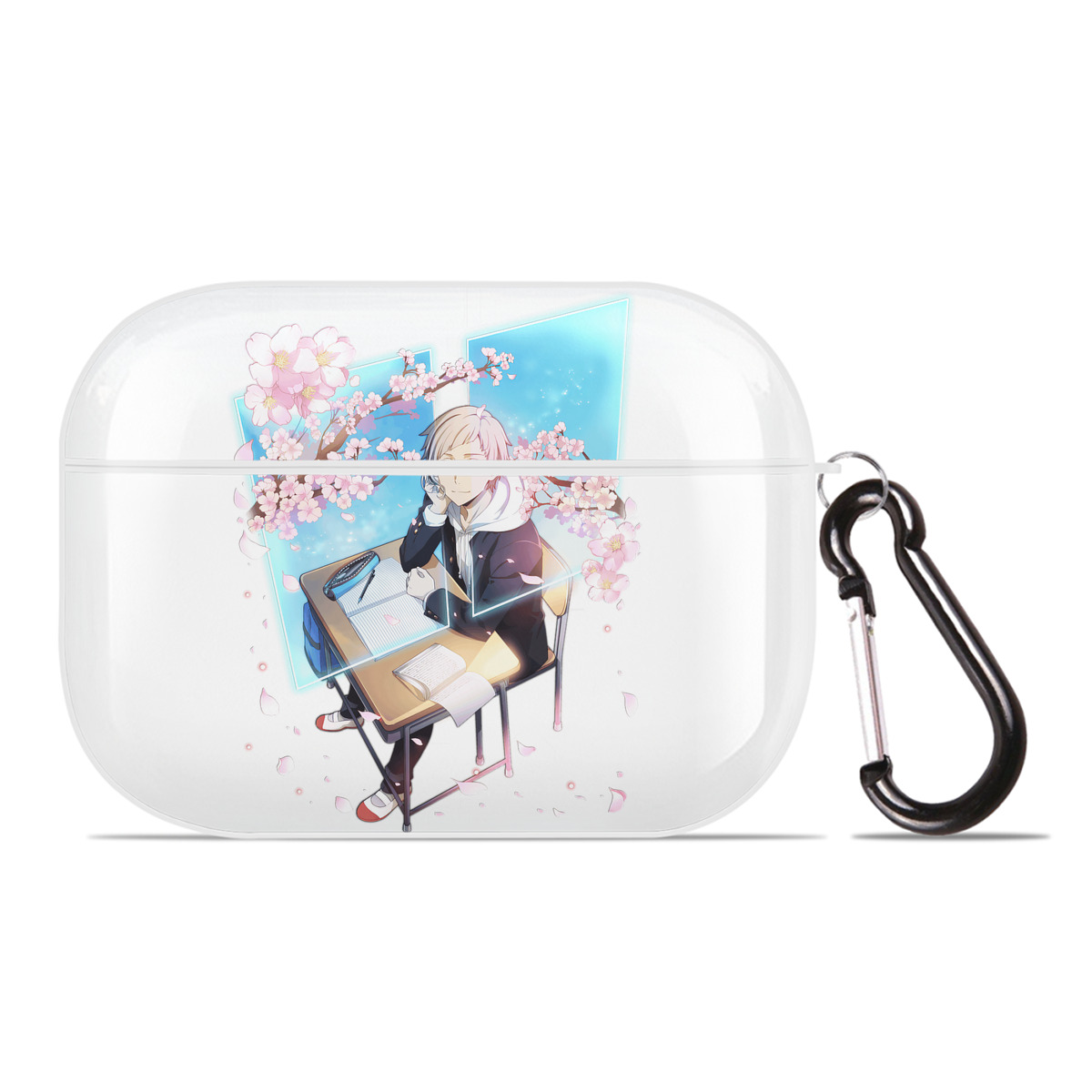 （画像用） 文豪ストレイドッグス Bungo Stray Dogs 【AirPods Pro用】ハードシェル保護ケース 耐衝撃・防指紋・カラビナ付き商品仕様
