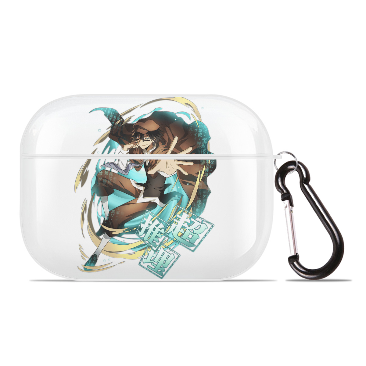 （画像用） 文豪ストレイドッグス Bungo Stray Dogs 【AirPods Pro用】ハードシェル保護ケース 耐衝撃・防指紋・カラビナ付き商品仕様