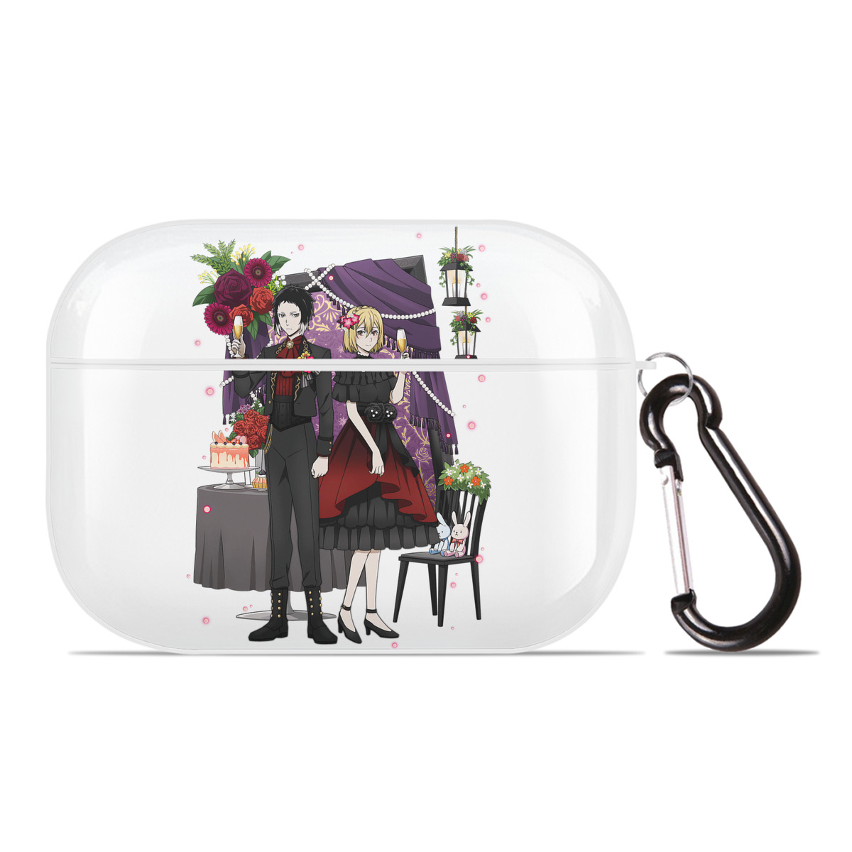 （画像用） 文豪ストレイドッグス Bungo Stray Dogs 【AirPods Pro用】ハードシェル保護ケース 耐衝撃・防指紋・カラビナ付き商品仕様