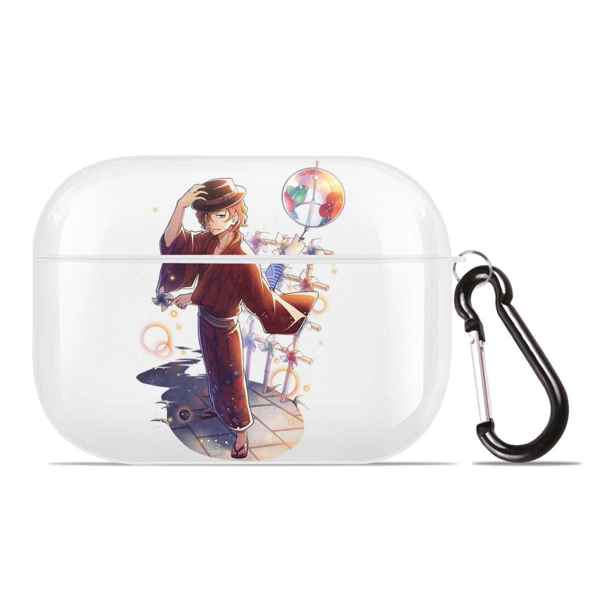 （画像用） 文豪ストレイドッグス Bungo Stray Dogs 【AirPods Pro用】ハードシェル保護ケース 耐衝撃・防指紋・カラビナ付き商品仕様