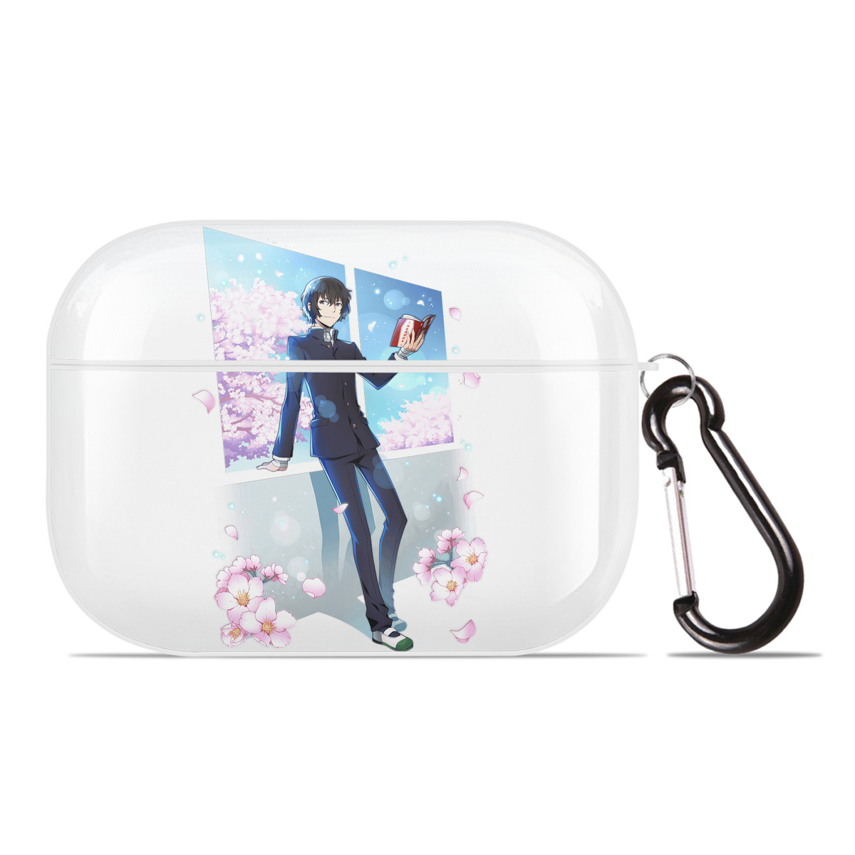 （画像用） 文豪ストレイドッグス Bungo Stray Dogs 【AirPods Pro用】ハードシェル保護ケース 耐衝撃・防指紋・カラビナ付き商品仕様