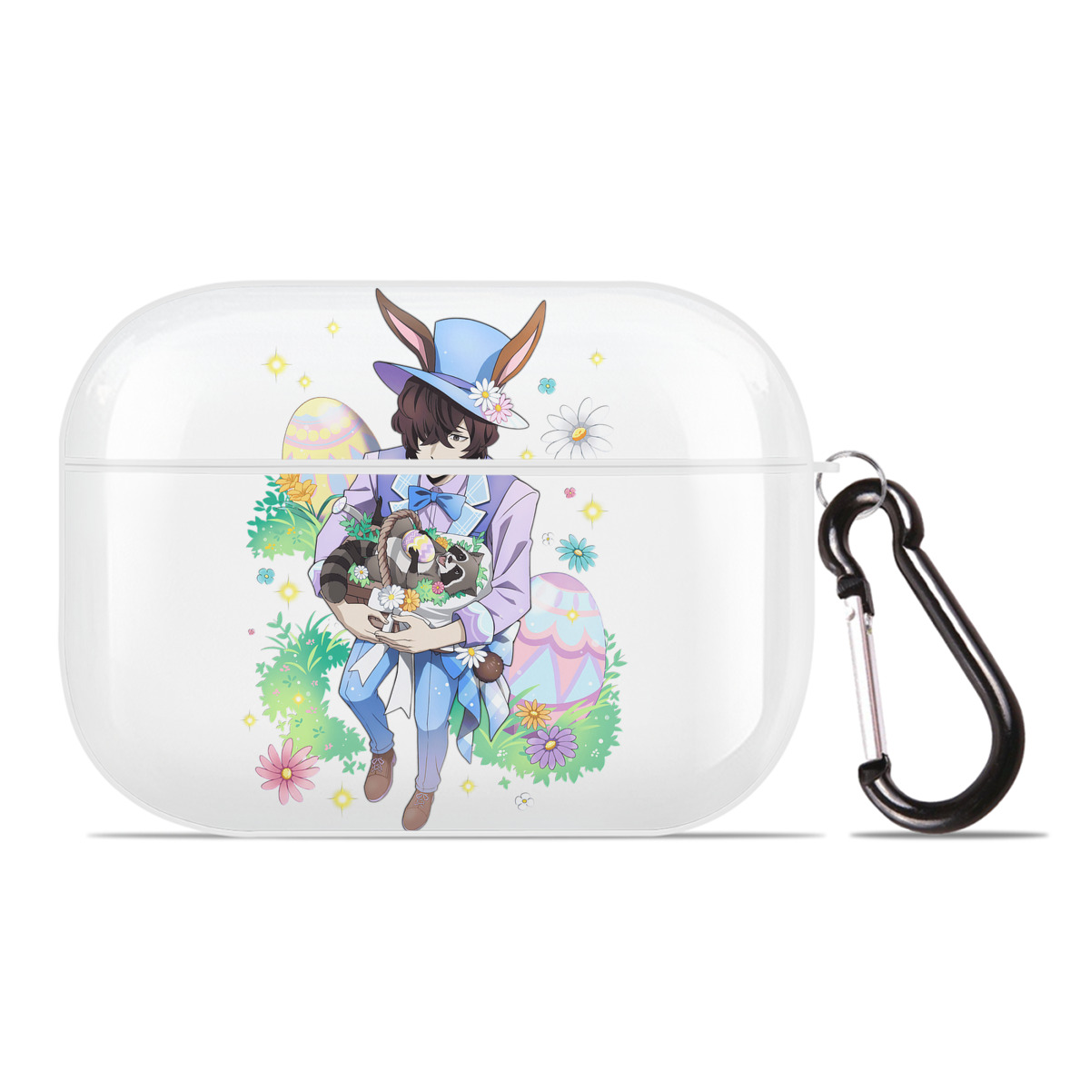 （画像用） 文豪ストレイドッグス Bungo Stray Dogs 【AirPods Pro用】ハードシェル保護ケース 耐衝撃・防指紋・カラビナ付き商品仕様