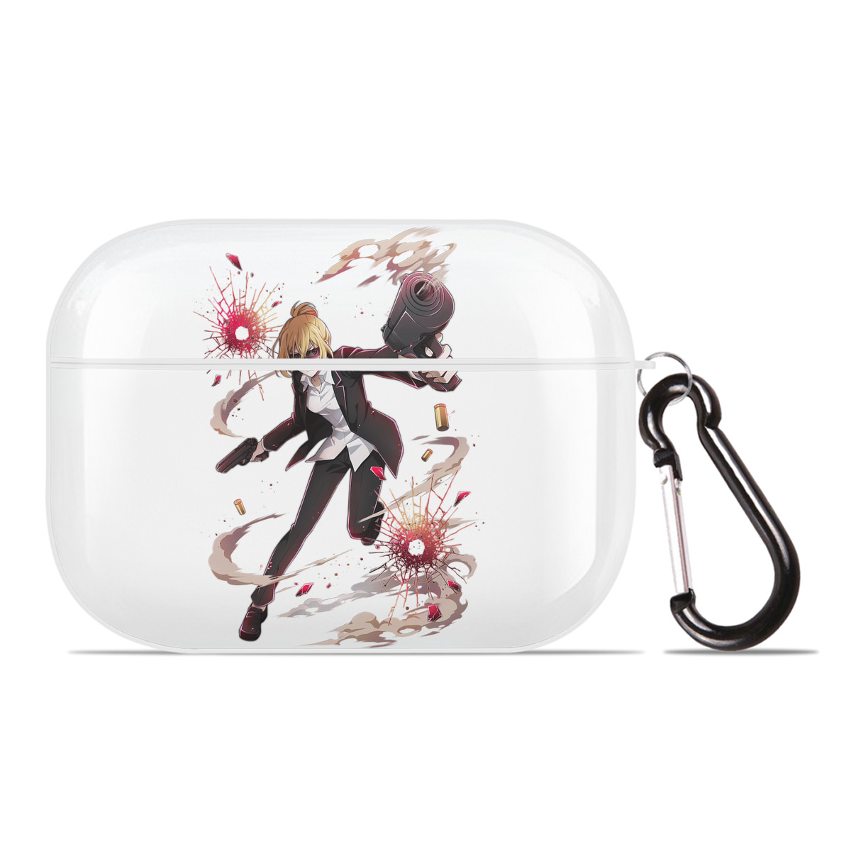 （画像用） 文豪ストレイドッグス Bungo Stray Dogs 【AirPods Pro用】ハードシェル保護ケース 耐衝撃・防指紋・カラビナ付き商品仕様