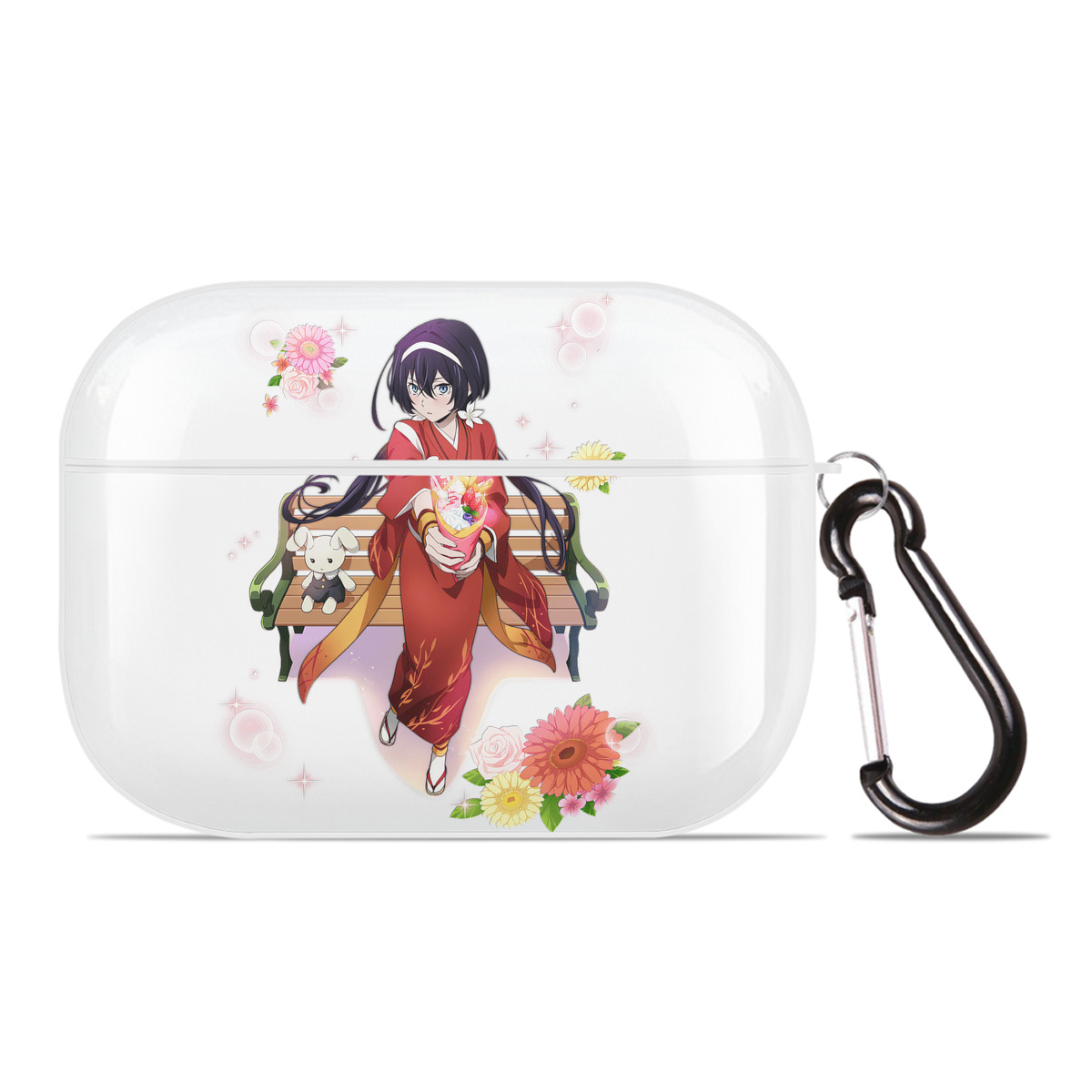（画像用） 文豪ストレイドッグス Bungo Stray Dogs 【AirPods Pro用】ハードシェル保護ケース 耐衝撃・防指紋・カラビナ付き商品仕様