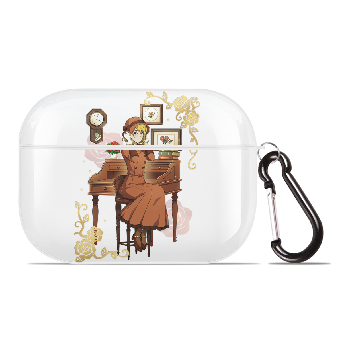 （画像用） 文豪ストレイドッグス Bungo Stray Dogs 【AirPods Pro用】ハードシェル保護ケース 耐衝撃・防指紋・カラビナ付き商品仕様