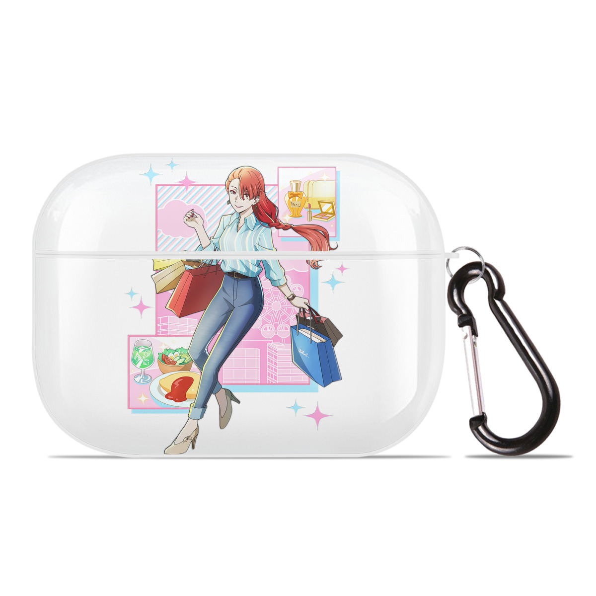 （画像用） 文豪ストレイドッグス Bungo Stray Dogs 【AirPods Pro用】ハードシェル保護ケース 耐衝撃・防指紋・カラビナ付き商品仕様