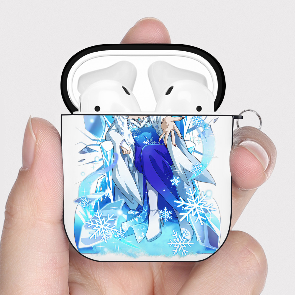 （画像用） 文豪ストレイドッグス Bungo Stray Dogs AirPods 第2世代保護ケース ハードシェル ブラック 耐衝撃・防指紋・カラビナ付き