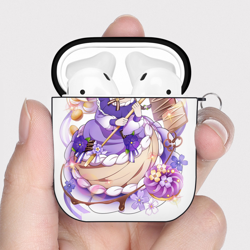 （画像用） 文豪ストレイドッグス Bungo Stray Dogs AirPods 第2世代保護ケース ハードシェル ブラック 耐衝撃・防指紋・カラビナ付き