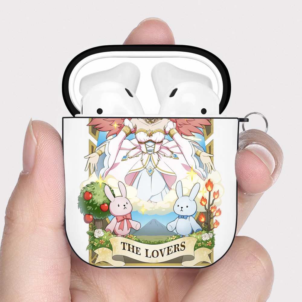 （画像用） 文豪ストレイドッグス Bungo Stray Dogs AirPods 第2世代保護ケース ハードシェル ブラック 耐衝撃・防指紋・カラビナ付き