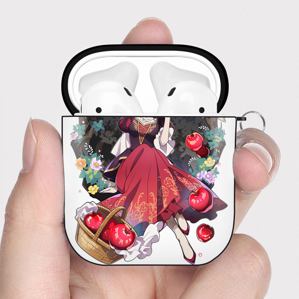 （画像用） 文豪ストレイドッグス Bungo Stray Dogs AirPods 第2世代保護ケース ハードシェル ブラック 耐衝撃・防指紋・カラビナ付き