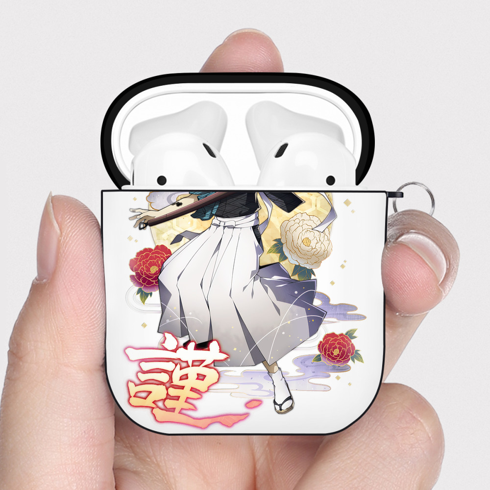 （画像用） 文豪ストレイドッグス Bungo Stray Dogs AirPods 第2世代保護ケース ハードシェル ブラック 耐衝撃・防指紋・カラビナ付き