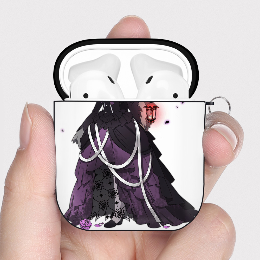 （画像用） 文豪ストレイドッグス Bungo Stray Dogs AirPods 第2世代保護ケース ハードシェル ブラック 耐衝撃・防指紋・カラビナ付き
