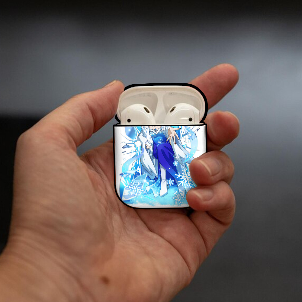文豪ストレイドッグス Bungo Stray Dogs AirPods 第2世代保護ケース ハードシェル ブラック 耐衝撃・防指紋・カラビナ付き