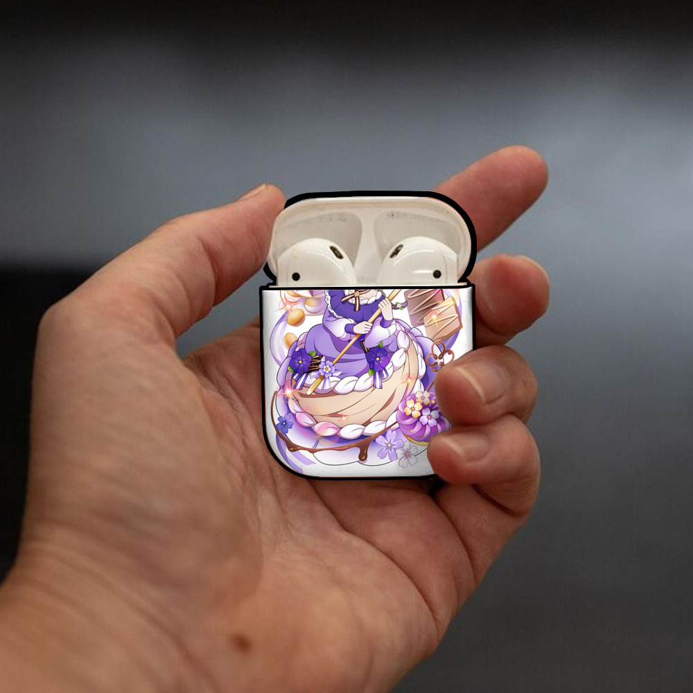 文豪ストレイドッグス Bungo Stray Dogs AirPods 第2世代保護ケース ハードシェル ブラック 耐衝撃・防指紋・カラビナ付き