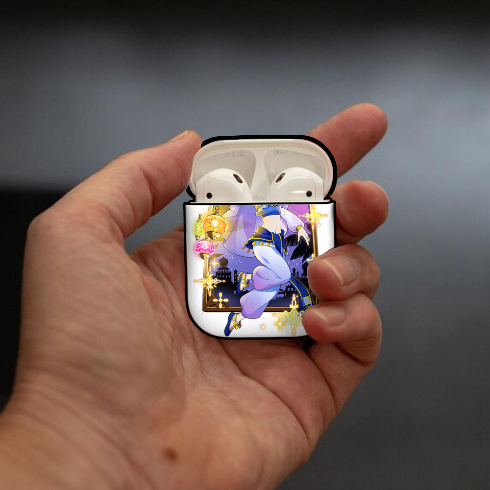 文豪ストレイドッグス Bungo Stray Dogs AirPods 第2世代保護ケース ハードシェル ブラック 耐衝撃・防指紋・カラビナ付き