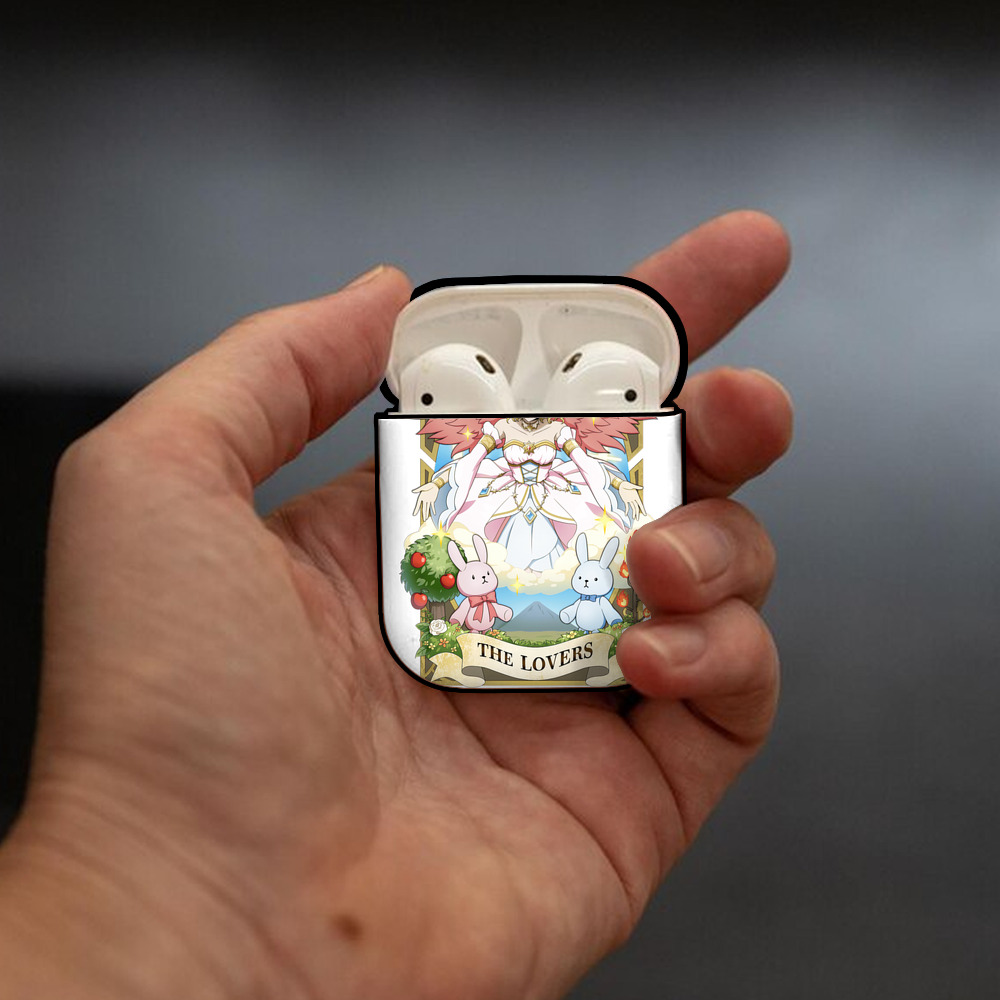 文豪ストレイドッグス Bungo Stray Dogs AirPods 第2世代保護ケース ハードシェル ブラック 耐衝撃・防指紋・カラビナ付き