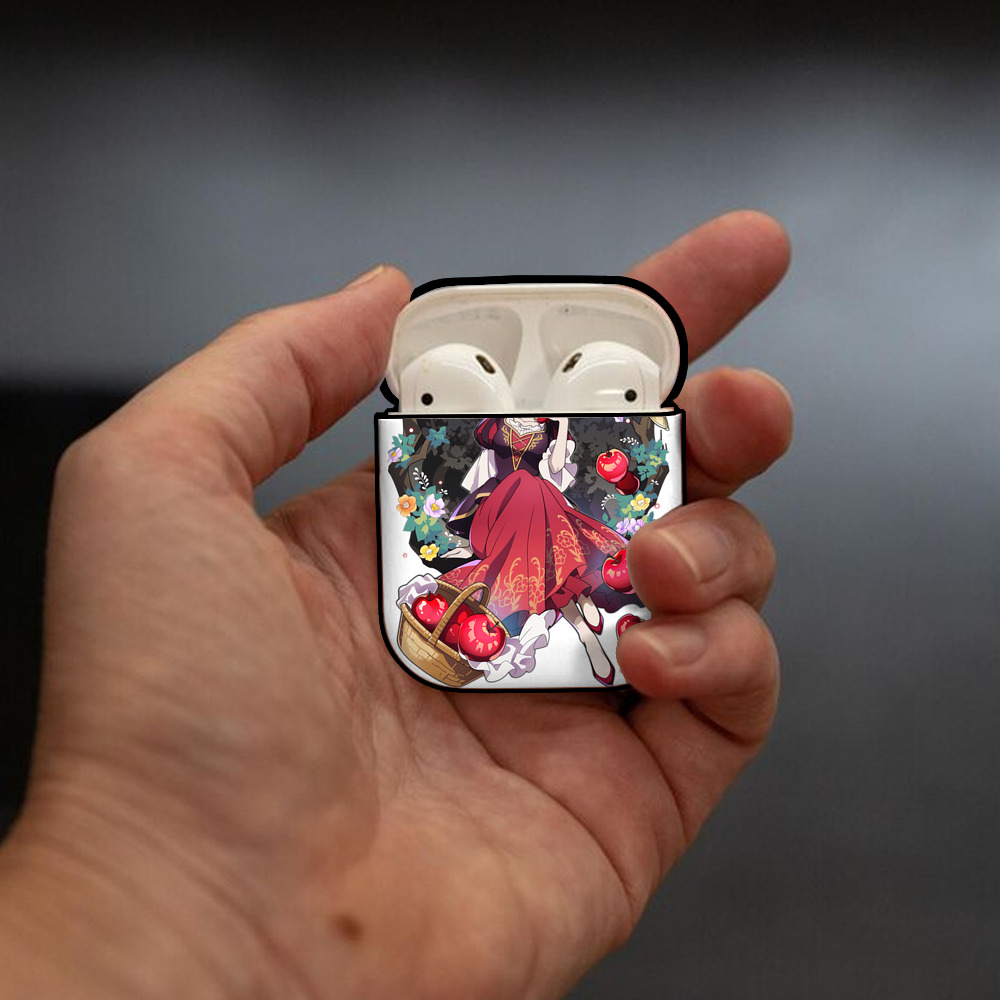 文豪ストレイドッグス Bungo Stray Dogs AirPods 第2世代保護ケース ハードシェル ブラック 耐衝撃・防指紋・カラビナ付き