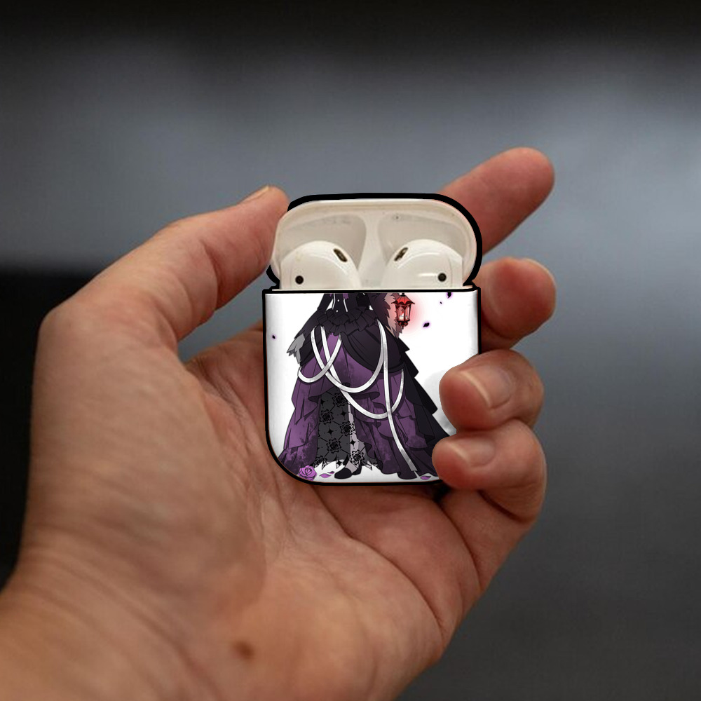 文豪ストレイドッグス Bungo Stray Dogs AirPods 第2世代保護ケース ハードシェル ブラック 耐衝撃・防指紋・カラビナ付き
