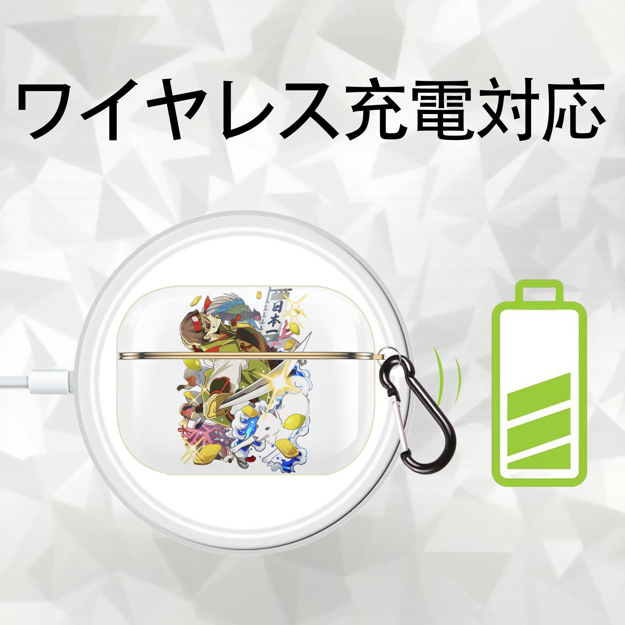 文豪ストレイドッグス Bungo Stray Dogs 【AirPods Pro用】ハードシェル保護ケース｜耐衝撃・防指紋・カラビナ付き商品仕様