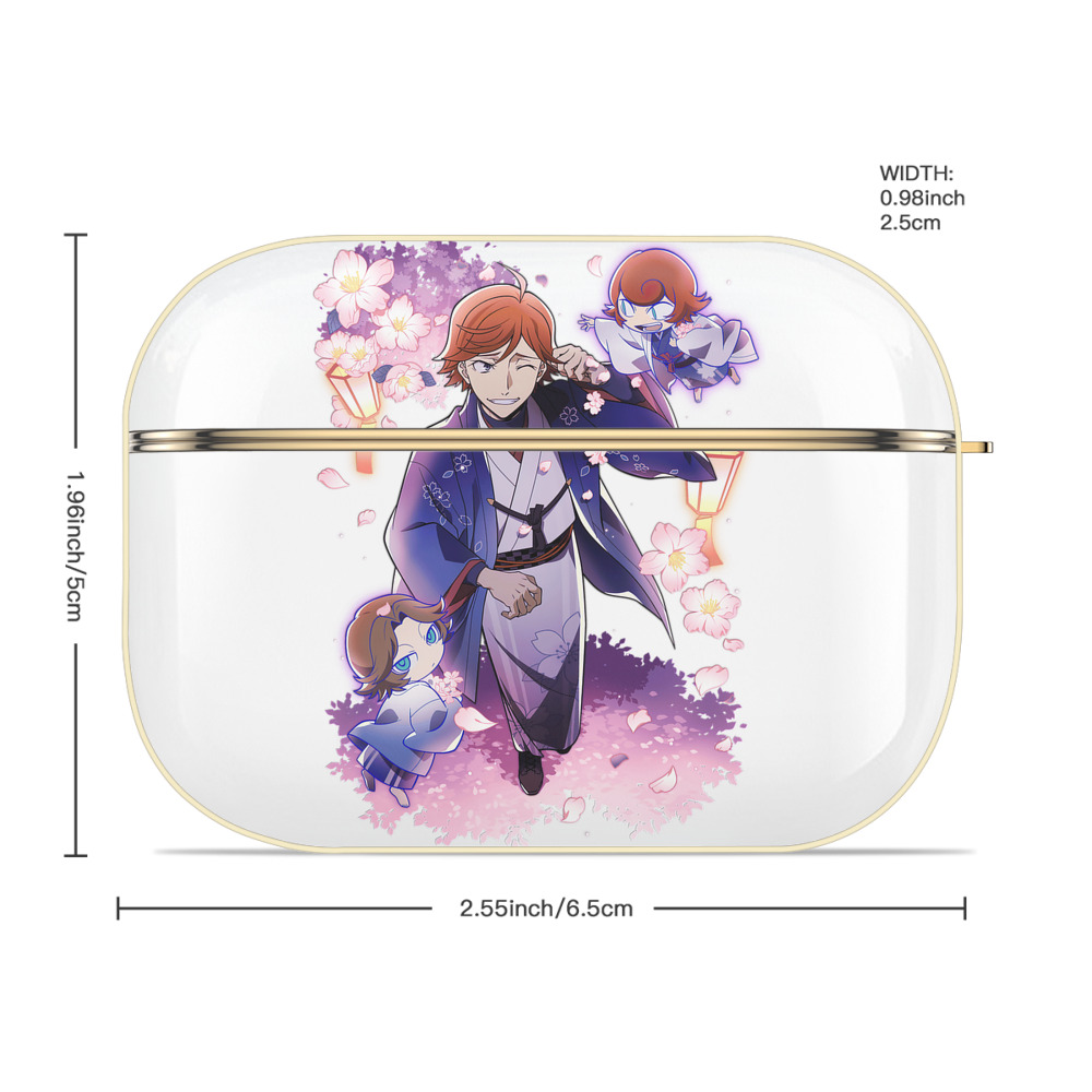 文豪ストレイドッグス Bungo Stray Dogs 【AirPods Pro用】ハードシェル保護ケース｜耐衝撃・防指紋・カラビナ付き商品仕様