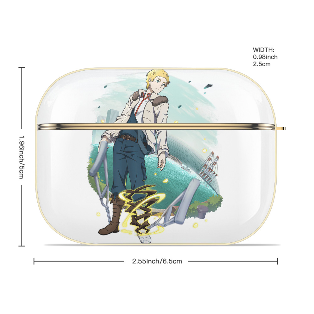 文豪ストレイドッグス Bungo Stray Dogs 【AirPods Pro用】ハードシェル保護ケース｜耐衝撃・防指紋・カラビナ付き商品仕様