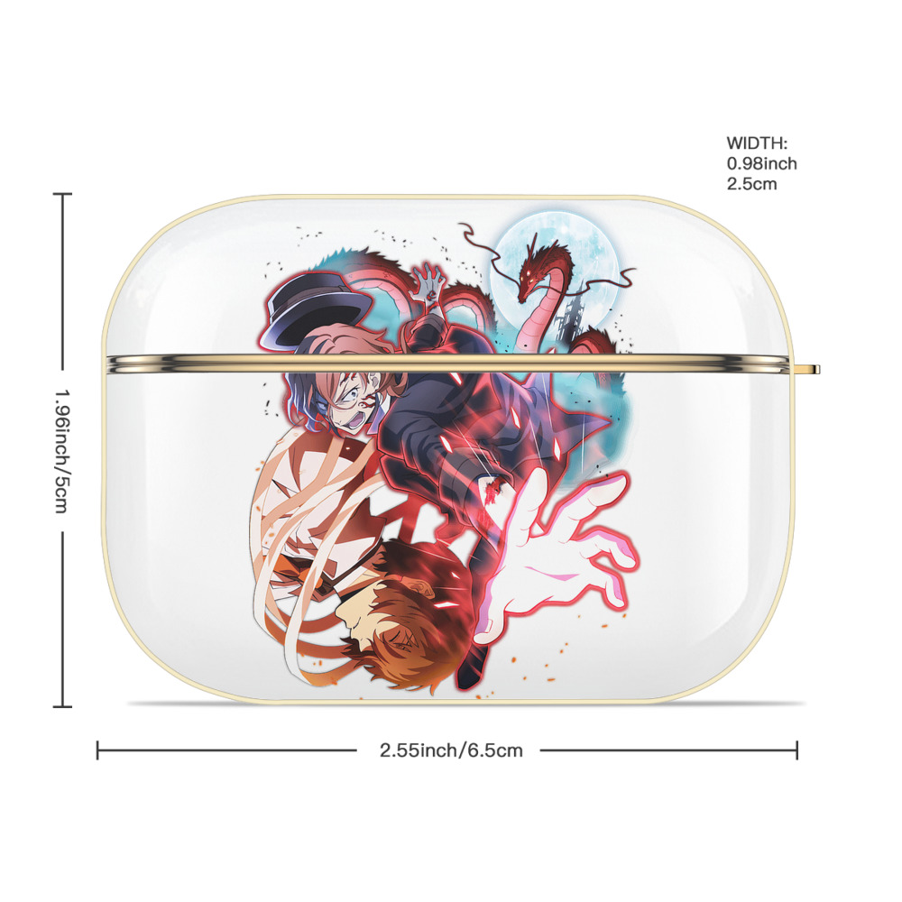 文豪ストレイドッグス Bungo Stray Dogs 【AirPods Pro用】ハードシェル保護ケース｜耐衝撃・防指紋・カラビナ付き商品仕様
