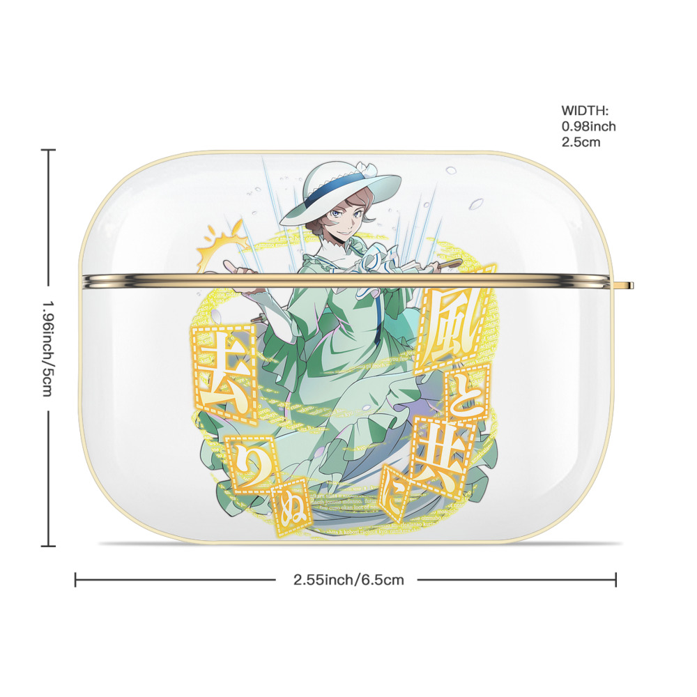 文豪ストレイドッグス Bungo Stray Dogs 【AirPods Pro用】ハードシェル保護ケース｜耐衝撃・防指紋・カラビナ付き商品仕様