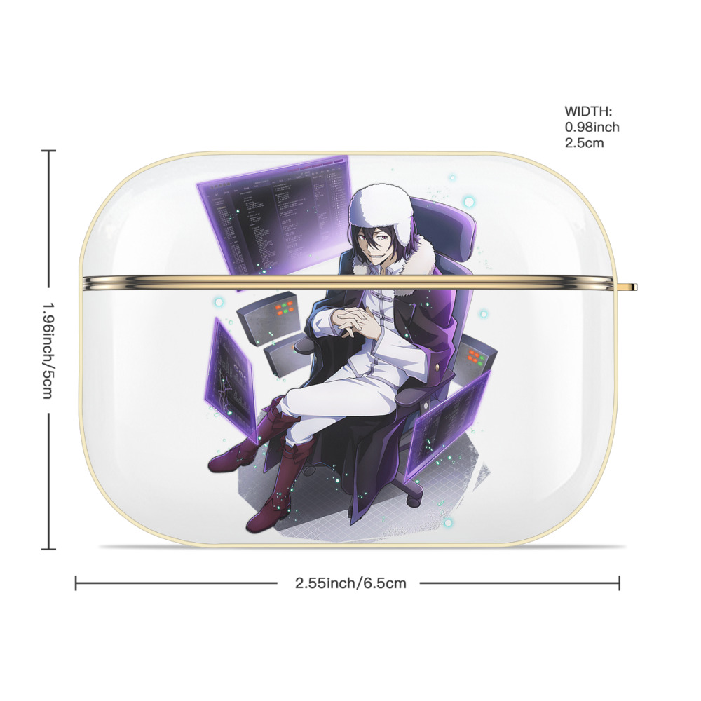 文豪ストレイドッグス Bungo Stray Dogs 【AirPods Pro用】ハードシェル保護ケース｜耐衝撃・防指紋・カラビナ付き商品仕様