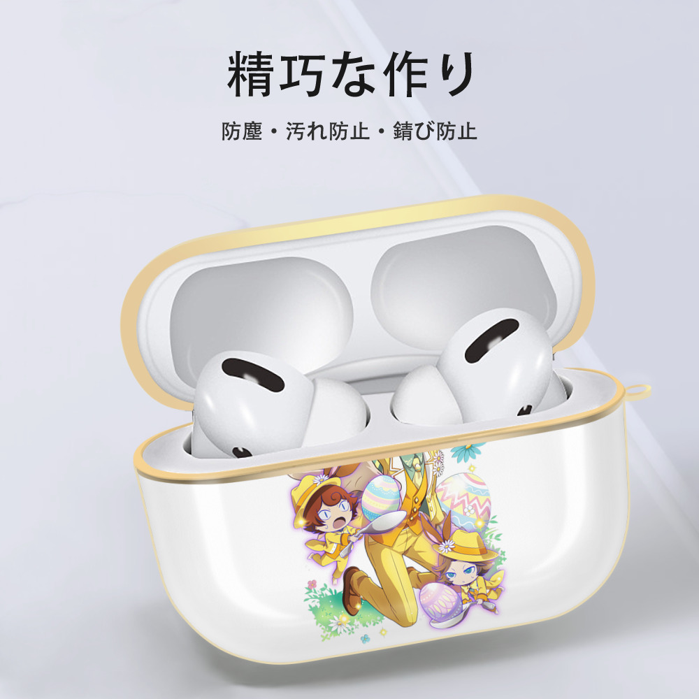 文豪ストレイドッグス Bungo Stray Dogs 【AirPods Pro用】ハードシェル保護ケース｜耐衝撃・防指紋・カラビナ付き商品仕様