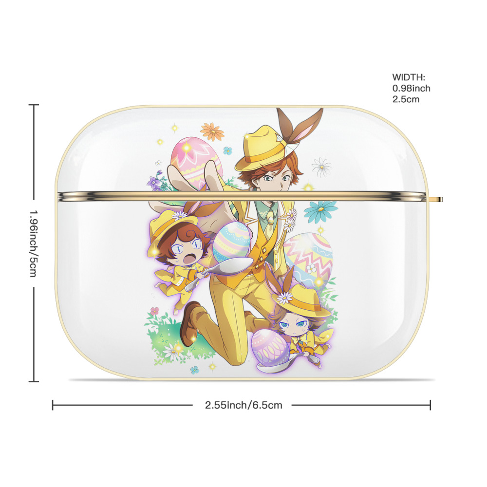 文豪ストレイドッグス Bungo Stray Dogs 【AirPods Pro用】ハードシェル保護ケース｜耐衝撃・防指紋・カラビナ付き商品仕様