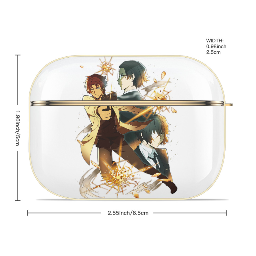 文豪ストレイドッグス Bungo Stray Dogs 【AirPods Pro用】ハードシェル保護ケース｜耐衝撃・防指紋・カラビナ付き商品仕様