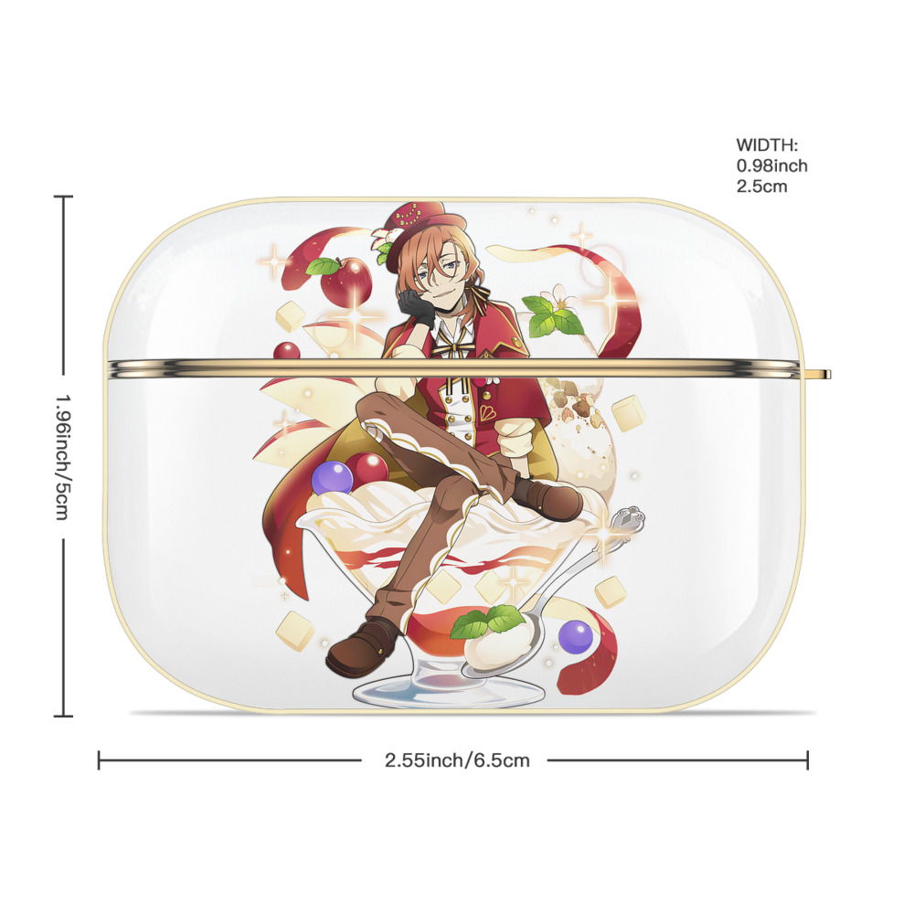 文豪ストレイドッグス Bungo Stray Dogs 【AirPods Pro用】ハードシェル保護ケース｜耐衝撃・防指紋・カラビナ付き商品仕様