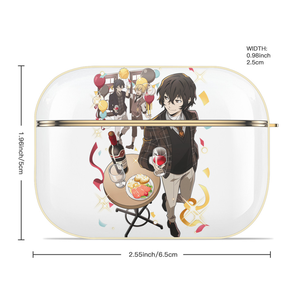 文豪ストレイドッグス Bungo Stray Dogs 【AirPods Pro用】ハードシェル保護ケース｜耐衝撃・防指紋・カラビナ付き商品仕様