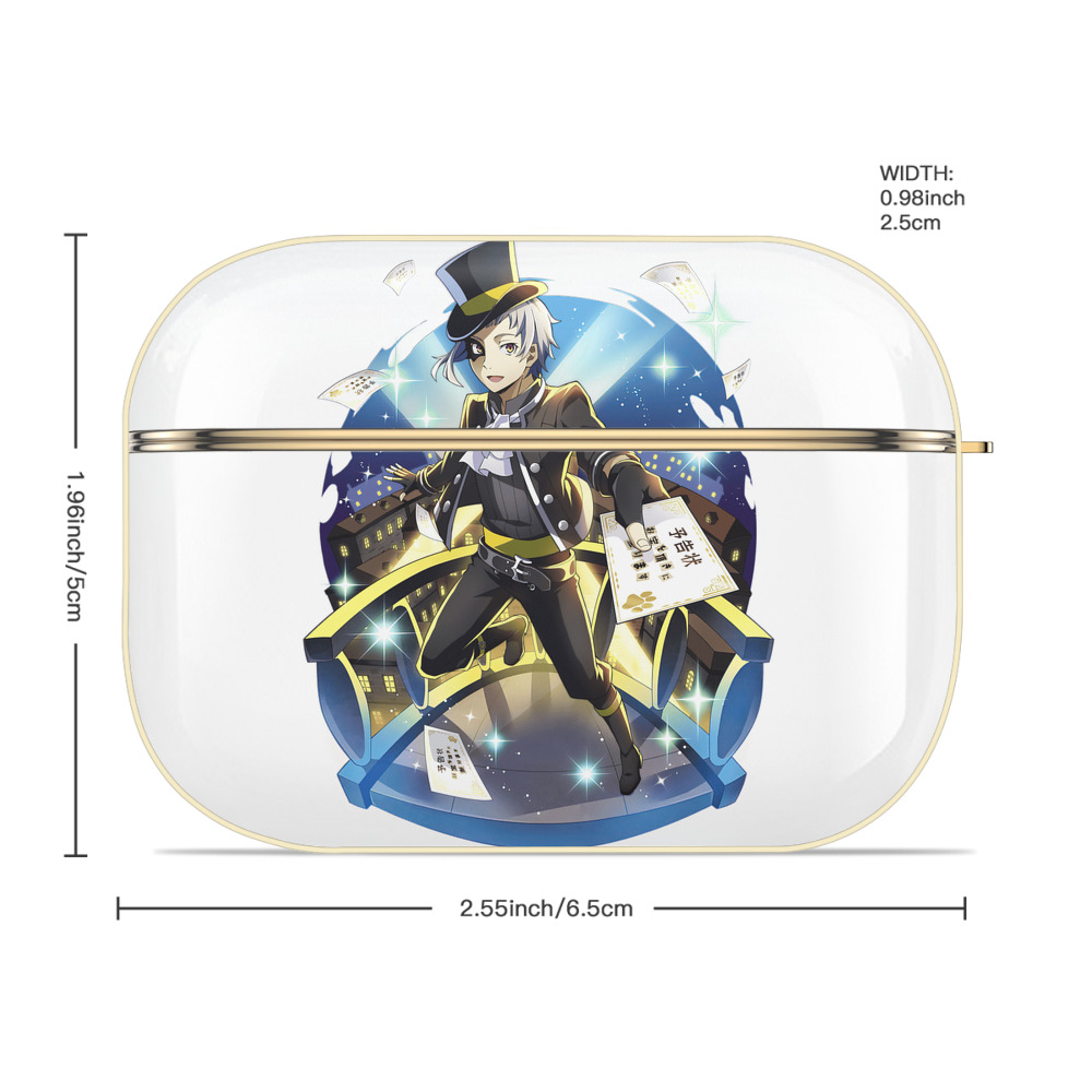 文豪ストレイドッグス Bungo Stray Dogs 【AirPods Pro用】ハードシェル保護ケース｜耐衝撃・防指紋・カラビナ付き商品仕様