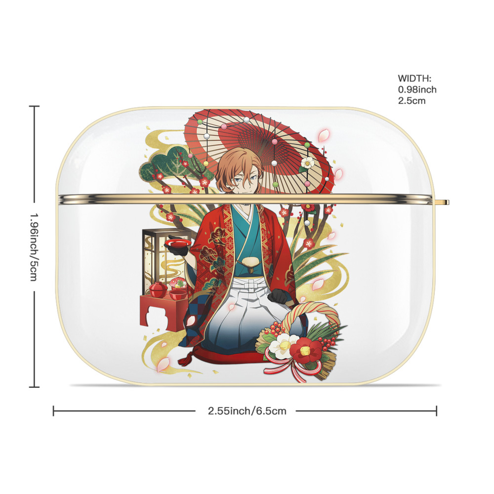 文豪ストレイドッグス Bungo Stray Dogs 【AirPods Pro用】ハードシェル保護ケース｜耐衝撃・防指紋・カラビナ付き商品仕様