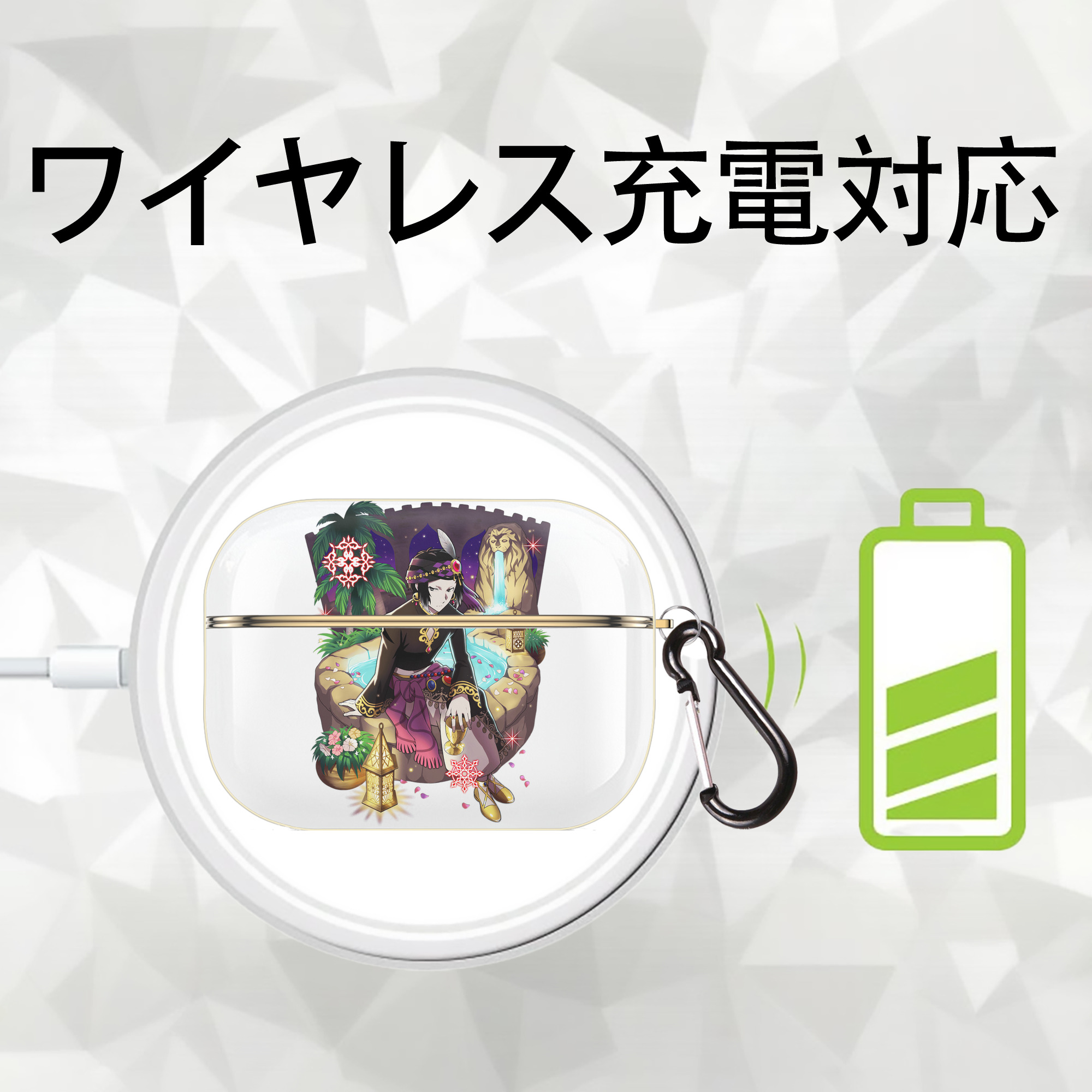 文豪ストレイドッグス Bungo Stray Dogs 【AirPods Pro用】ハードシェル保護ケース｜耐衝撃・防指紋・カラビナ付き商品仕様