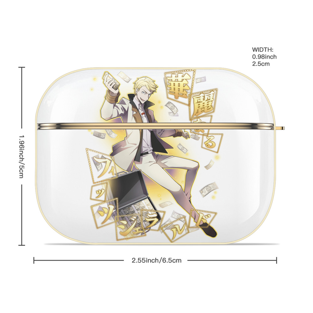 文豪ストレイドッグス Bungo Stray Dogs 【AirPods Pro用】ハードシェル保護ケース｜耐衝撃・防指紋・カラビナ付き商品仕様