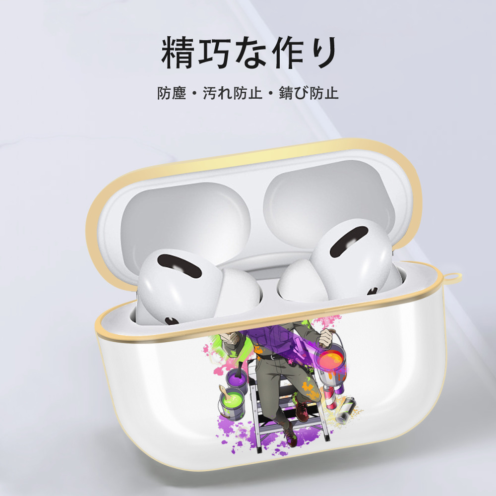 文豪ストレイドッグス Bungo Stray Dogs 【AirPods Pro用】ハードシェル保護ケース｜耐衝撃・防指紋・カラビナ付き商品仕様