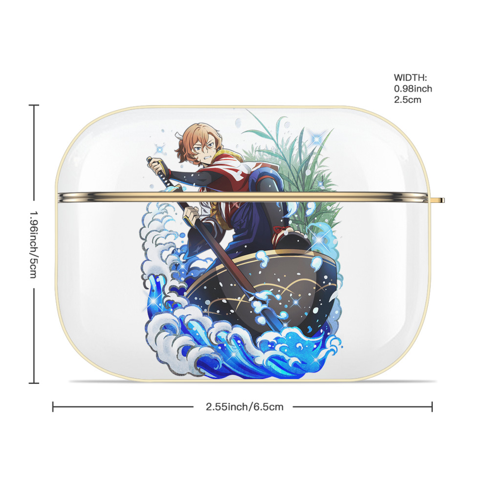 文豪ストレイドッグス Bungo Stray Dogs 【AirPods Pro用】ハードシェル保護ケース｜耐衝撃・防指紋・カラビナ付き商品仕様