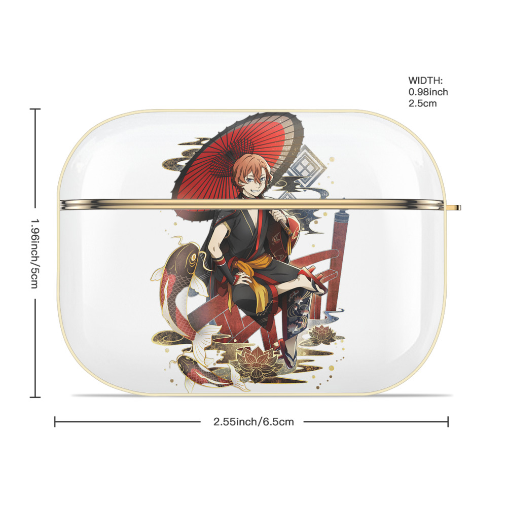 文豪ストレイドッグス Bungo Stray Dogs 【AirPods Pro用】ハードシェル保護ケース｜耐衝撃・防指紋・カラビナ付き商品仕様
