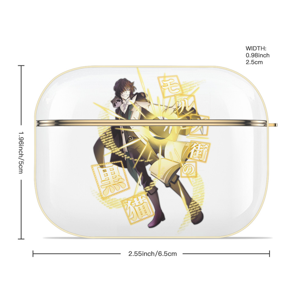 文豪ストレイドッグス Bungo Stray Dogs 【AirPods Pro用】ハードシェル保護ケース｜耐衝撃・防指紋・カラビナ付き商品仕様